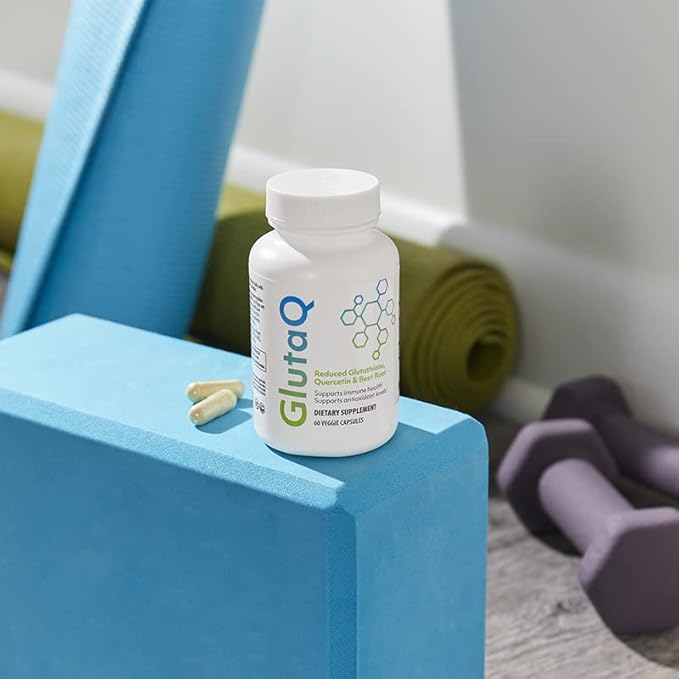 GlutaQ Market America Antioxidant Supplement – Healthy Aging & Energy Support with Reduced Glutathione, Quercetin & Beetroot – Vegan, Gluten-Free, Non-GMO Formula