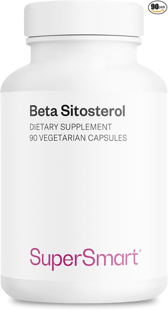 Supersmart - Beta-Sitosterol 180 mg Per Day (VegaPure Ā®) - Prostate & Urinary Health - Reduce Need to Urinate Frequently | Non-GMO & Gluten Free - 90 Vegetarian Capsules