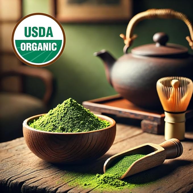 ONE WITH TEA Ceremonial Matcha Powder USDA Organic 2oz ā Authentic Japanese Green Tea, Made in Japan | Perfect for Matcha Latte, Smoothies, Hot & Iced Drinks