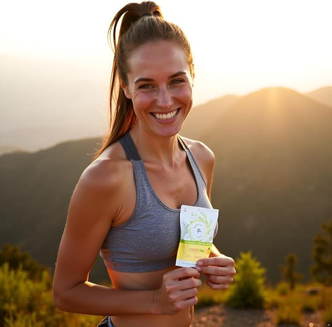Electrolyte Drink Mix, 30 Sticks, 3 Flavors Pack - Lemon Lime with 600mg Sodium, B Vitamins & Minerals (30, Lemon Lime)