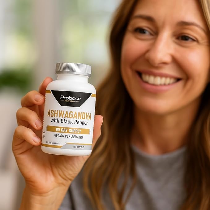 Ashwagandha with Black Pepper 60 Capsules 30-Day Supply