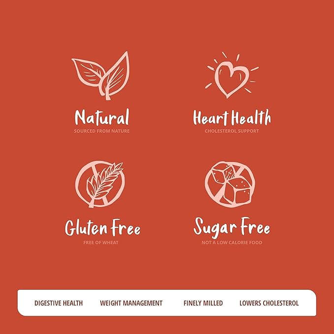 Sugar-Free Psyllium Husk Fiber Powder, Peach Flavored 19 oz