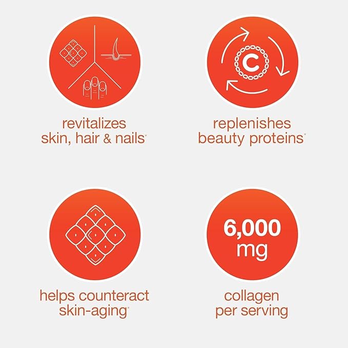 Youtheory Advanced Collagen - 6,000 mg - with Vitamin C - for Hair, Skin & Nails* - Collagen Supplements for Women and Men - 120 Tablets