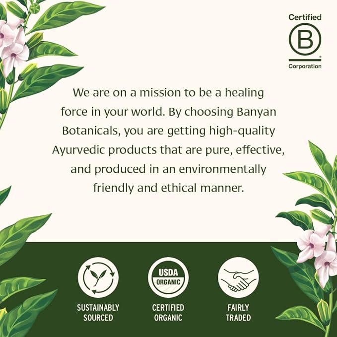 Banyan Botanicals Gotu Kola (Centella Asiatica) – Organic Adaptogen & Nootropic Brain Support Supplement for Healthy Memory & Concentration* – 90 Tablets – Fairly Traded Sustainably Sourced Vegan