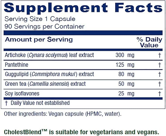 Vitanica Cholestblend, Cholesterol Support, Vegan, 90 Capsules