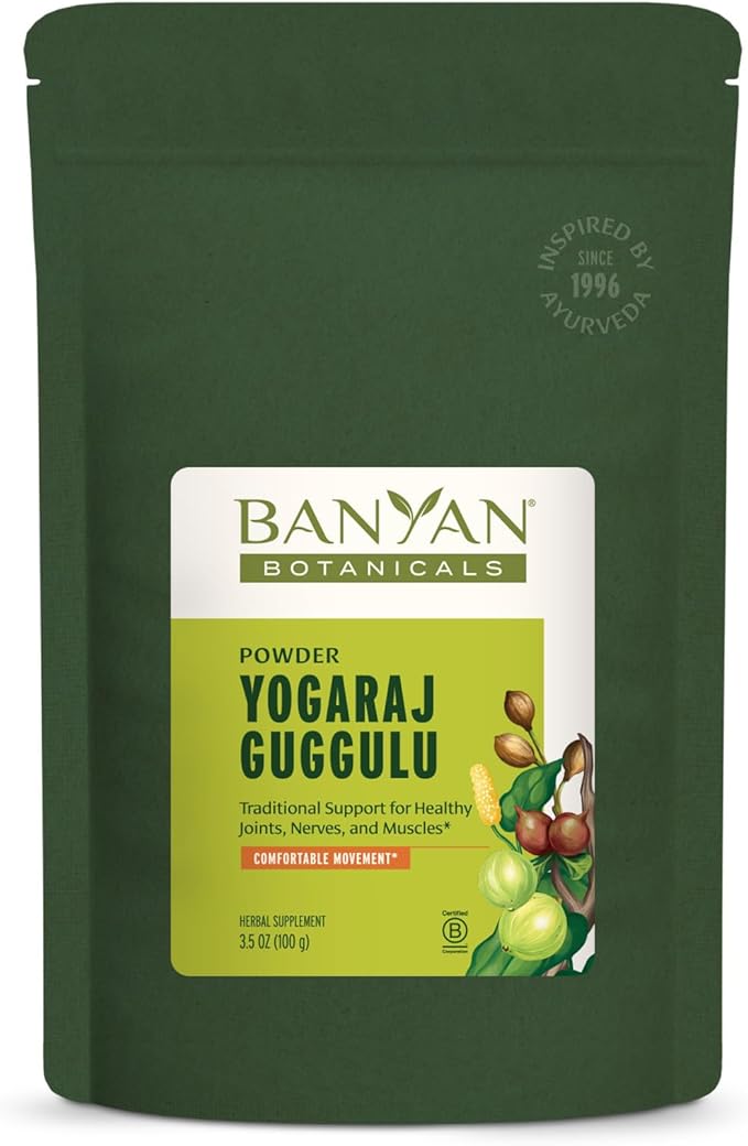Banyan Botanicals Yogaraj Guggulu Powder – Organic Joint Support Supplement –Ayurvedic Blend for Supporting the Joints and Skeletal System* – 3.5 oz – Non-GMO, Sustainably Sourced, Vegan