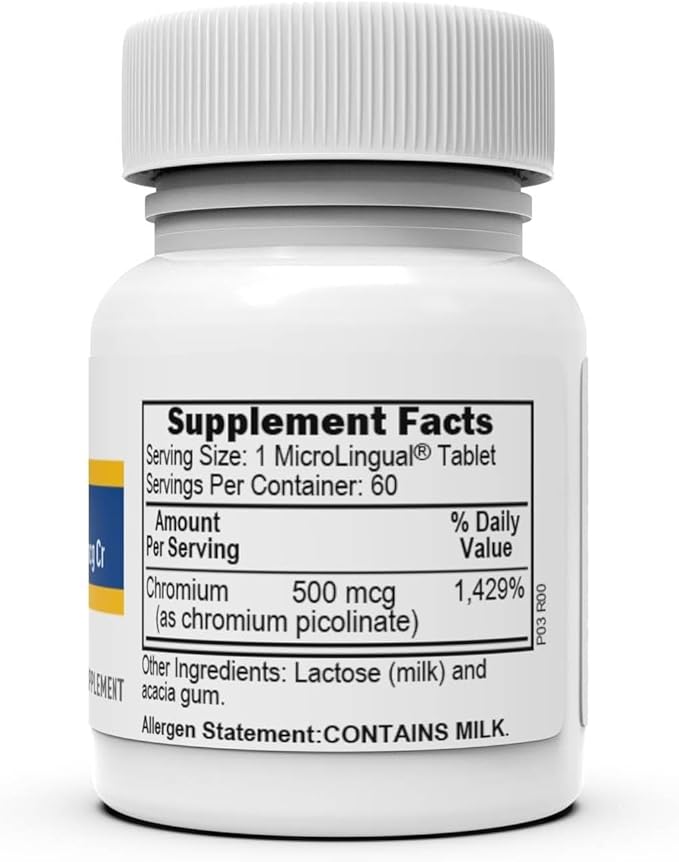 Superior Source Chromium Picolinate - Supplement Formula Supports Healthy Sugar Metabolism - 500 mcg, 50 Instant Dissolve Tablets