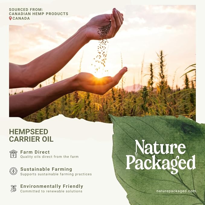 Hemp Seed Oil Direct from Canada - Hemp Seed Oil for Hair, Skin, Body - 16oz