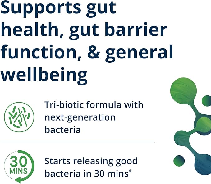 Metagenics UltraFlora Triplebiotic - Shelf-Stable Digestive Supplement with Akkermansia for Gut Health, Microbiome & Immune Support* - Contains Prebiotic, Probiotic & Postbiotic - 30 Capsules