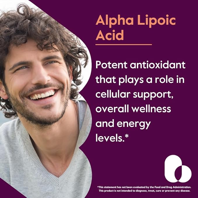 BESTVITE Alpha Lipoic Acid 300mg per Capsule (120 Capsules) No Stearate - No Flow Agents - Non GMO - Gluten Free