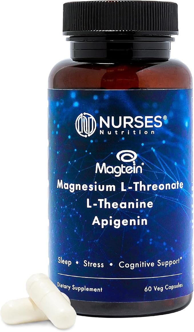 Clinically Studied โ Premium High Absorption Magnesium Sleep Supplement โ Magnesium L-Threonate L-Theanine Apigenin โ Sleep & Stress Support โ Third Party Tested โ Made in USA โ Gluten Free