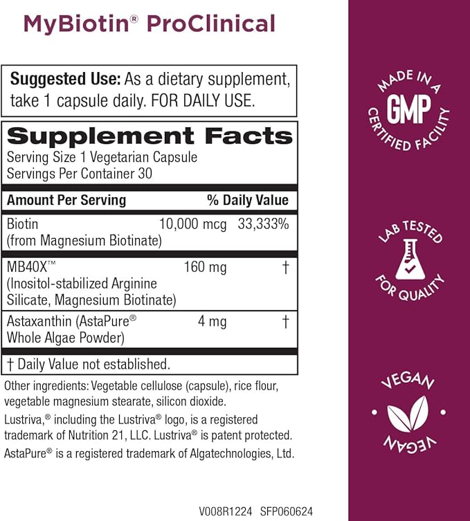 Purity Products Bundle - MyBiotin ProClinical + Ultimate H.A MyBiotin ProClinical (Biotin, MB40X Matrix, Astaxanthin) - Ultimate H.A. (BioCell Collagen, Quercetin, Hyaluronic Acid +More)
