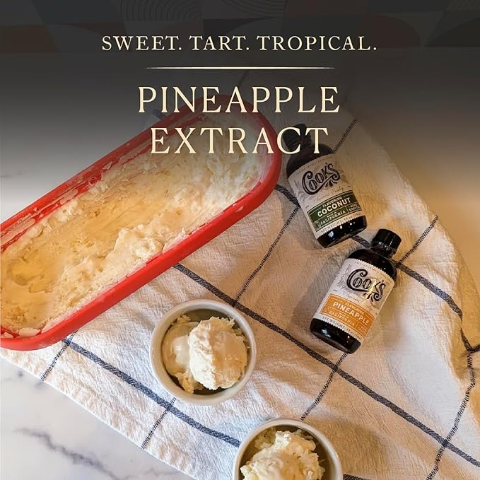Cook's, Pineapple Flavoring for Baking, Candies, Cakes, Smoothies, Beverages, 16 oz