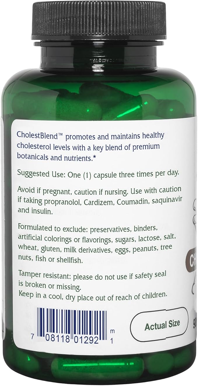 Vitanica Cholestblend, Cholesterol Support, Vegan, 90 Capsules