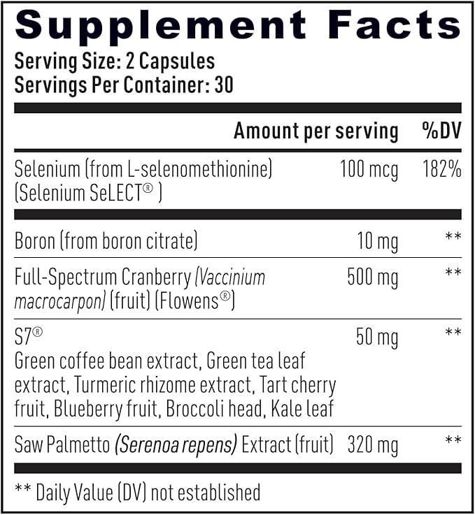 Weider Prime Prostate Health for Men, Saw Palmetto, Dual Action with N.O. Boost, Promotes Flow and Normal Frequency, 60 Veggie Capsules