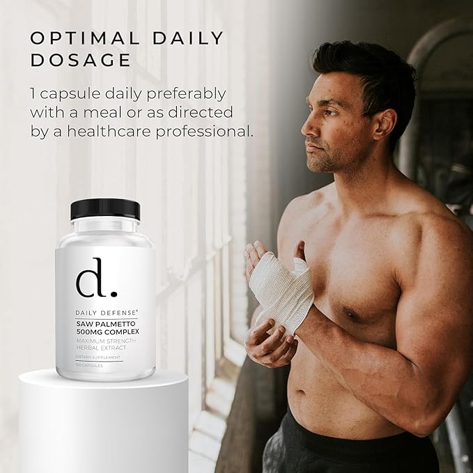 Saw Palmetto (3-Pack) 300 Caps Prostate Health Supplement - Hair Growth for Men & Women - Support to Help Maintain Normal Urination Frequency & Natural DHT Blocker to Help Prevent Hair Loss 500Mgs