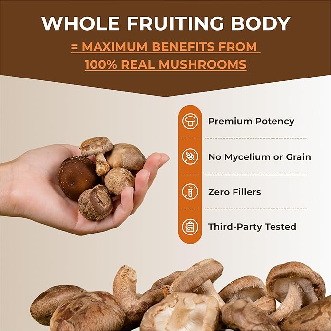 Naturealm Sacred 7 Organic Mushroom Extract Capsules - Premium 7 Mushroom Supplement with Lions Mane, Reishi, Chaga - USDA Organic Immune Support & Focus - 90 Vegetarian Capsules