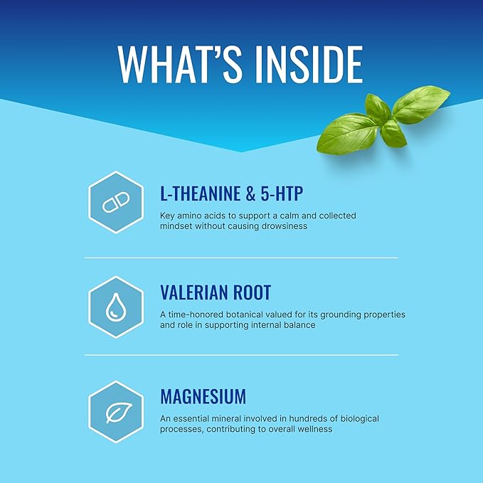 Approved Science Anxietex - Calm and Relaxation - L-Theanine and Magnesium - 60 Capsules - Vegan Friendly - 1 Month Supply