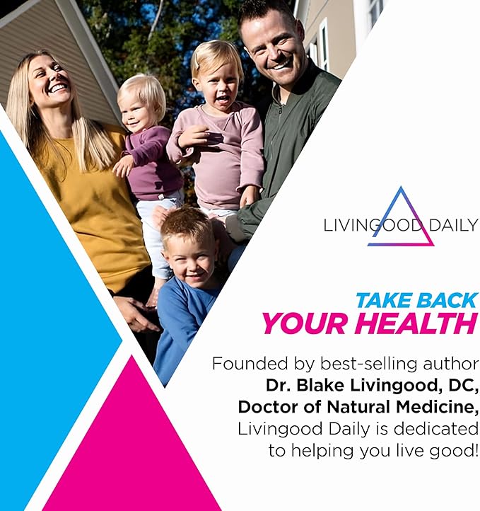 Livingood Daily Magnesium Supplement with Magnesium Glycinate, Citrate, Malate, Oxide, Aspartate, Amino Acid Complex and Chicory Root for Heart Health, Sleep and Muscle Support, 300mg, 60 Capsules