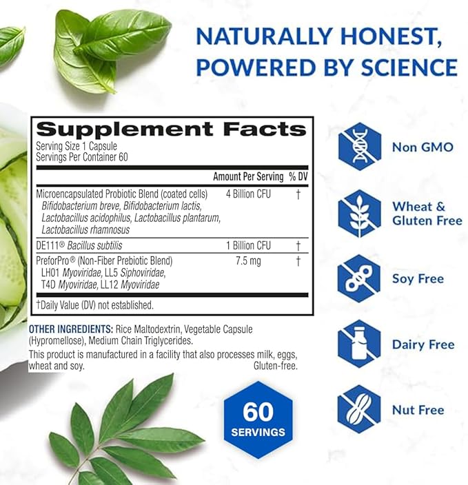 BioTrust Pro-X10 2.0 Probiotic Supplement - Probiotics for Digestive Health with Prebiotics - Immune System Support and GI Health - Free from Gluten, Soy and Dairy, Non GMO - 60 Capsules