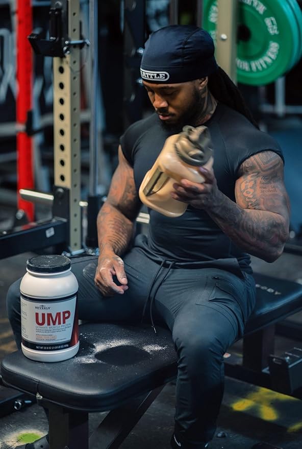Beverly International UMP Protein Powder, Angel Food Cake. Unique Whey-Casein Ratio Builds Lean Muscle. Easy to Digest. No Bloat. (32.8 oz) 2lb .8 oz