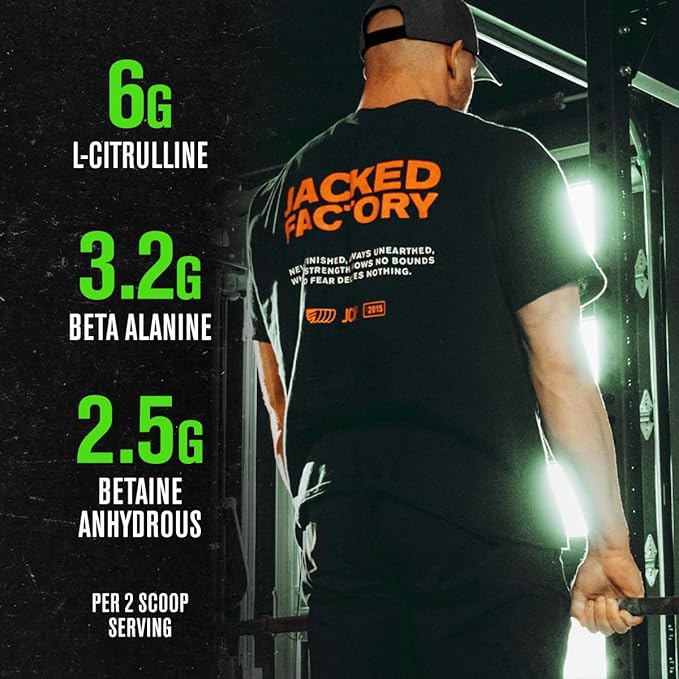 Jacked Factory NITROSURGE Pre Workout Supplement - Endless Energy, Instant Strength Gains, Clear Focus, Intense Pumps - NO Booster & Powerful Preworkout Energy Powder - 30 Servings, Arctic White