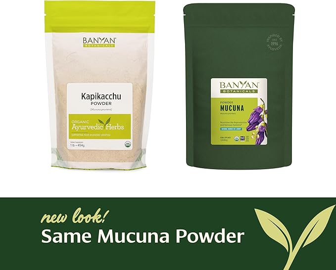 Banyan Botanicals Kapikacchu Powder, 1 Pound - USDA Organic - Mucuna pruriens - Natural Source of L-dopa*