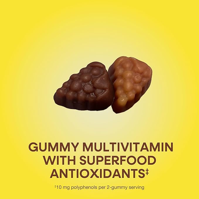 Nature's Way Alive! Women's 50+ Daily Gummy Multivitamins, Women's Supplements, Supports Healthy Heart, Brain & Bones,* B-Vitamins, Mixed Berry Flavored, 60 Gummies (Packaging May Vary)