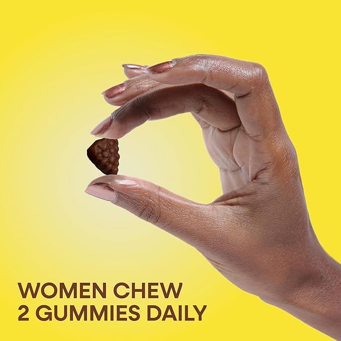Nature's Way Alive! Women's 50+ Daily Gummy Multivitamins, Women's Supplements, Supports Healthy Heart, Brain & Bones,* B-Vitamins, Mixed Berry Flavored, 60 Gummies (Packaging May Vary)