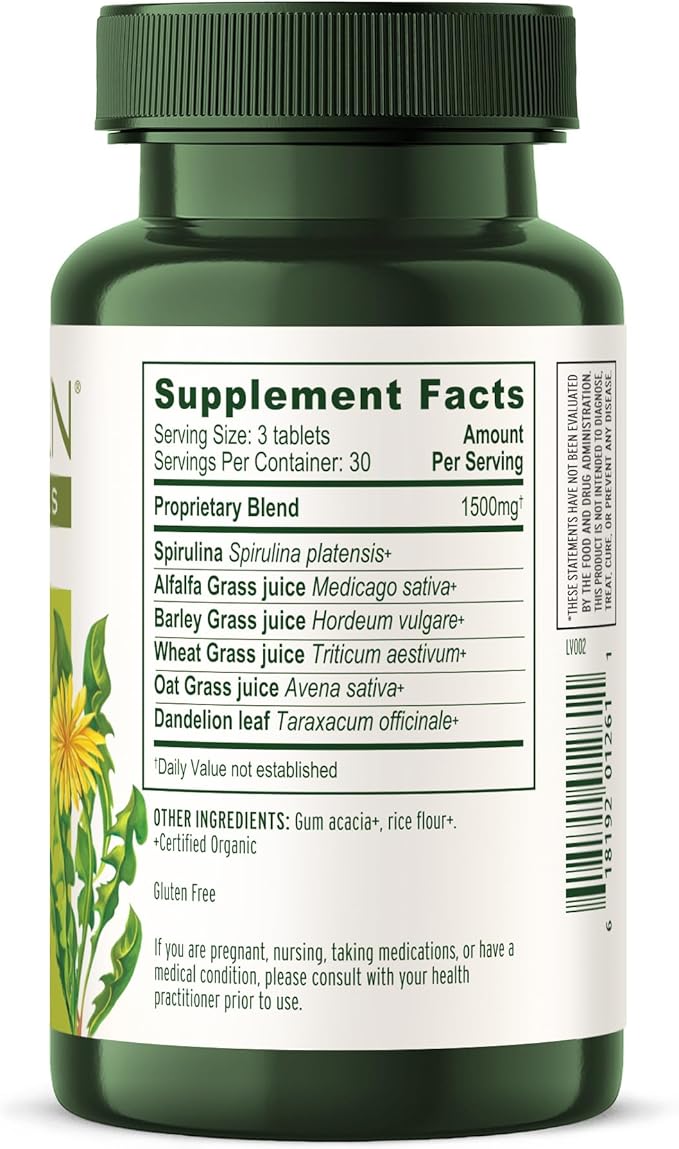 Banyan Botanicals Everyday Greens – Organic Superfood Tablets – Natural Source of Vitamins, Minerals & Antioxidants – Supports Optimal Energy & Health* – 90 Tablets – Non-GMO Sustainably Sourced Vegan