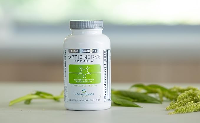 Optic Nerve Formula – Eye Supplement Supporting Nerve Function & Ocular Circulation – Clinically Tested with Omega-3s, B Vitamins, CoQ10, Alpha Lipoic Acid, Ginkgo & Antioxidants – 30-Day Supply