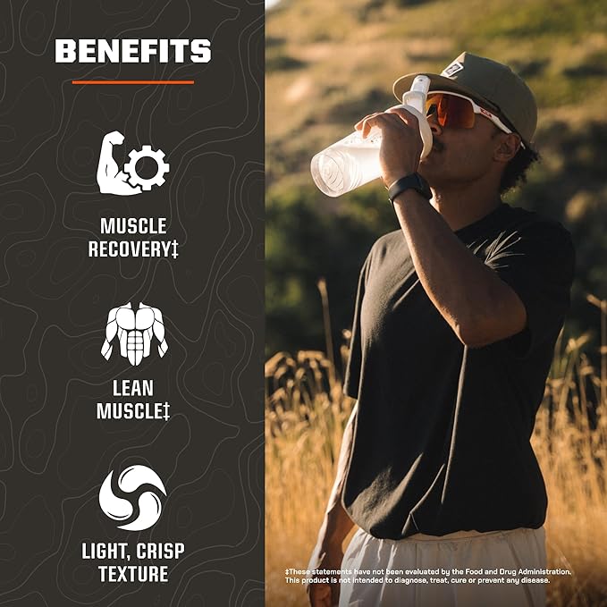 MTN OPS Magnum Clear Protein Powder – 23g 100% Whey Protein Isolate per Serving, Low Carb (<1g), Quick-Digesting, Gluten-Free, Low Lactose, Refreshing Blue Raspberry Coconut, 20 Servings