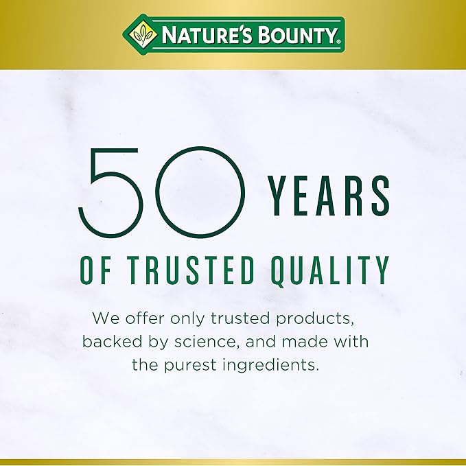 Nature's Bounty Vitamin D3 1000 IU Softgels, Immune Support, Promotes Healthy Bones, 1 Softgel per Day, Gluten Free, 350 Count