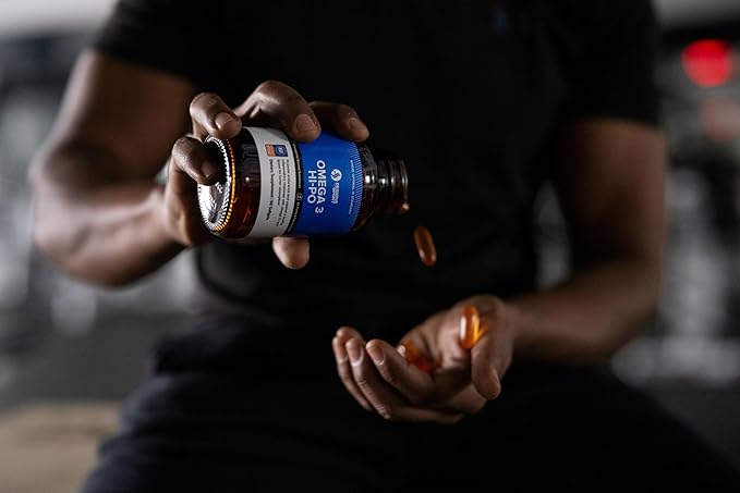 Omega 3 HI-PO - High-Potency Triglyceride Fish Oil - 1500 mg Omega-3 with 750 mg EPA & 750 mg DHA - No Fishy Aftertaste - 60 Softgels