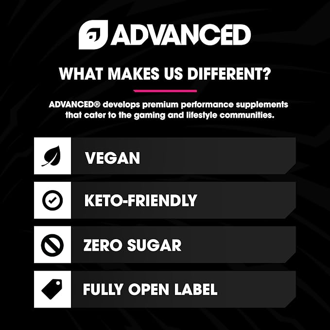 Advanced Hydration High-Performance Electrolyte Drink Mix with B Vitamins for All-Day Hydration - Caffeine Free, Zero Calories, Sugar Free, & Keto Friendly - (30 Servings, Peach Mango)