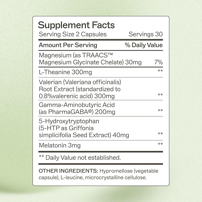 Amy Myers MD Rest & Restore with Melatonin - Supplement for Natural Sleep Support - Relieves Restlessness - Non-GMO & Gluten-Free - 60 Capsules (30 Servings)