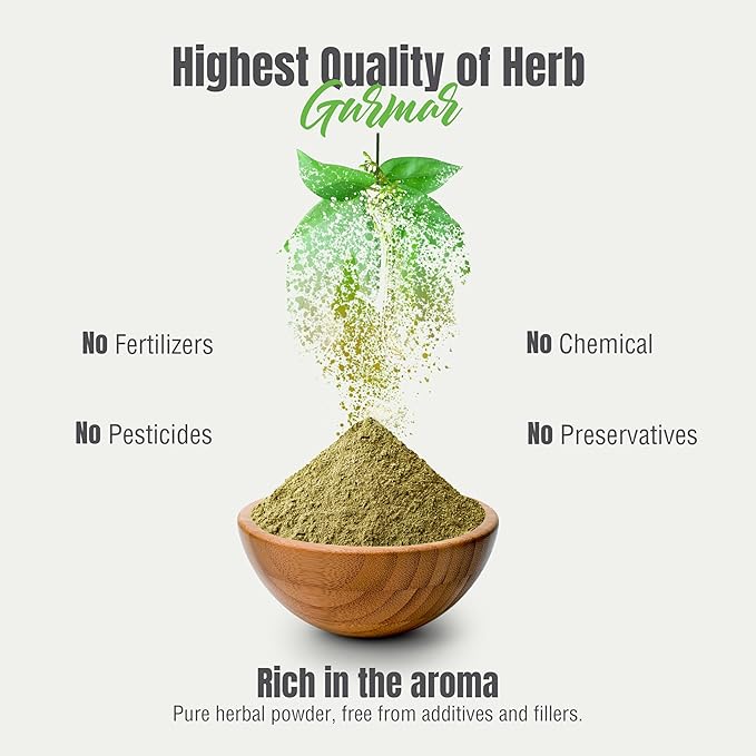 Gurmar Gymnema Sylvestre Capsules & Powder (Pack of 2) | Natural Herbal Supplement | Non-GMO, Vegan