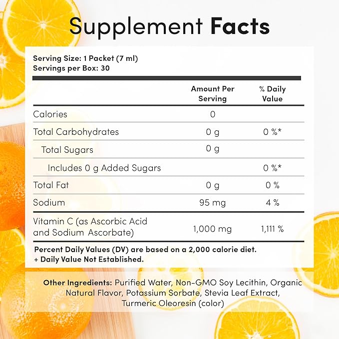 Aurora Nutrascience Micro-Pack Liposomal Vitamin C, Immune Support, 1,000 mg Per Serving, Gluten Free, Non-GMO, 30 Single Serve Packets, 21.7 oz