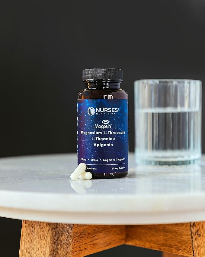 Clinically Studied โ Premium High Absorption Magnesium Sleep Supplement โ Magnesium L-Threonate L-Theanine Apigenin โ Sleep & Stress Support โ Third Party Tested โ Made in USA โ Gluten Free