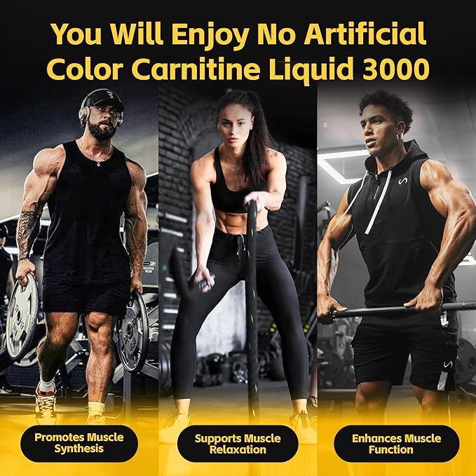 L Carnitine Supplement Liquid 3000 mg, with BCAA Sports Supplements, Help Support Energy Boosts, Support Muscle, Efficient Formula with Acetyl Rapid Absorption, Sustained Energy, Watermelon Flavor