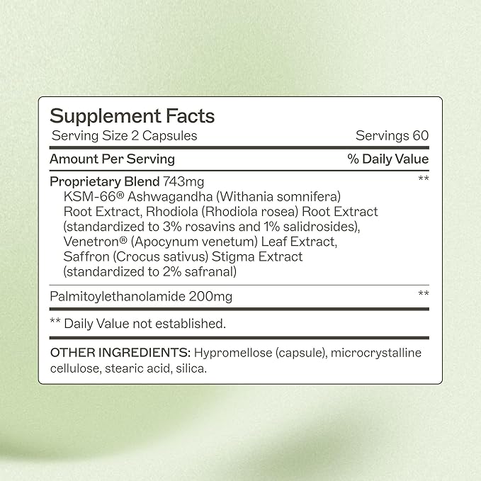Amy Myers MD ZenAdapt Supplement - Supports Stress Relief & Cortisol Balance - Adaptogenic Blend with Pea, Saffron & Holy Basil - 120 Capsules