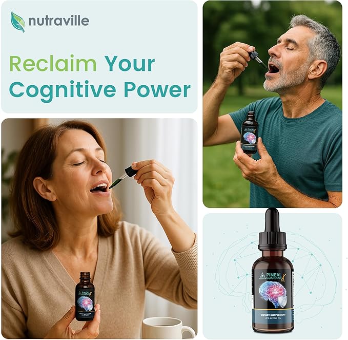 Pineal Guardian X - Rapid Pineal Gland Decalcification Drops for Cognitive Health Support - Brain Supplement to Keep Cognitive Function, Memory and Focus in Top Shape - Pack of 2