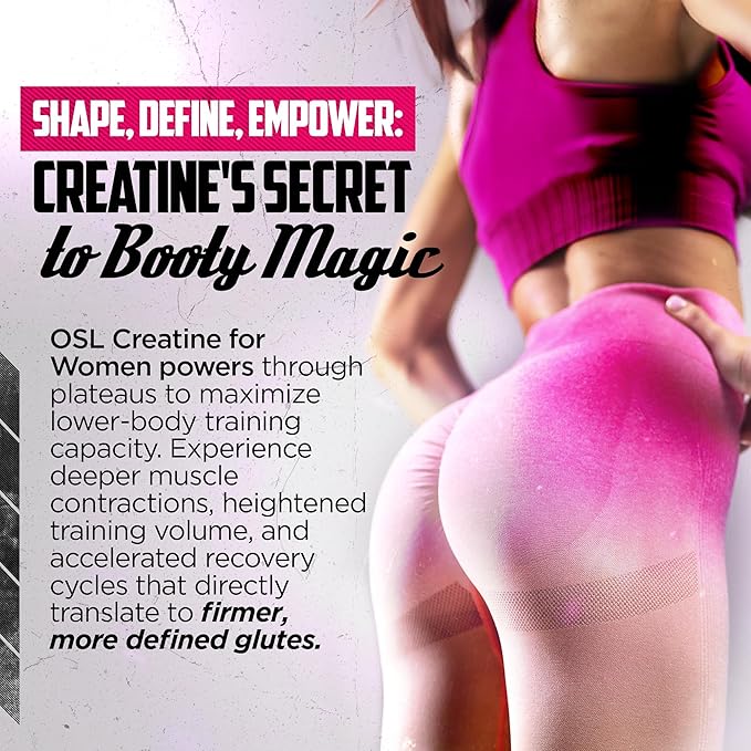 Old School Labs 5000mg Creatine Monohydrate Powder, Optimized Creatine for Women +2000mg Collagen +1g BCAA 2:1:1 Supports Lean Muscles & Recovery, Energy & Stamina - Made in USA, 30 Servings