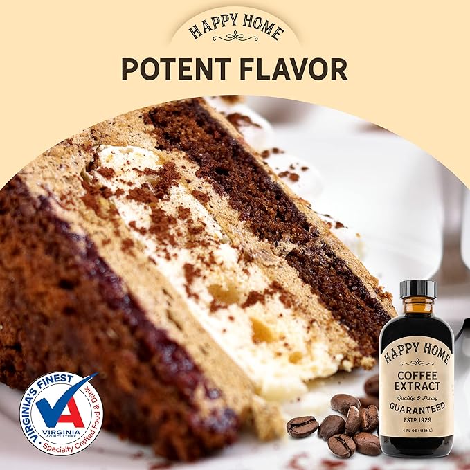 Happy Home Premium Natural Coffee Flavor - Certified Kosher, 4 oz.