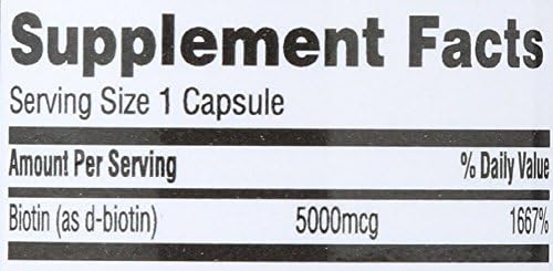 365 by Whole Foods Market, High Potency Biotin 5000mcg, 60 ct
