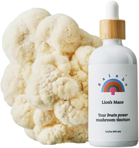 Lion's Mane Mushroom Tincture - Dual Extract Mushroom Supplement - Brain Support, Focus, Memory, Liquid Lion's Mane Supplement, Vegan, Non GMO, 3.4 fl oz
