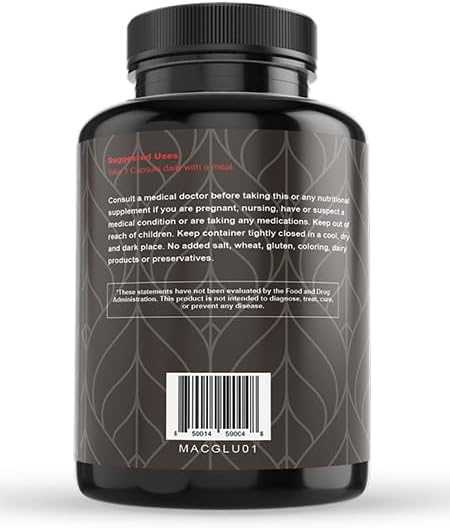Glucose II Eye Supplement - 1 Month Supply - AREDS 2 Formula with Vitamin D, C, E - Lutein & Zeaxanthin - Antioxidant Blend for Adults 50+