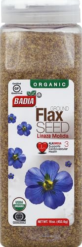 Badia Organic Flax Seed, Ground, 16-Ounce (Pack of 2)