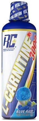 Ronnie Coleman Signature Series L-Carnitine XS 3000 Liquid, Amino Acids Metabolism and Lean Muscle Strength Support, Stimulant Free, Sugar Free, Zero Carbs, Strawberry Kiwi, 16 Oz