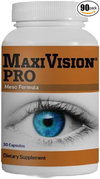 MaxiVision® PRO Meso Formula - Mesozeaxanthin - Lutein - Zeaxanthin - 30 Capsules, 1 Bottle (30 Capsules, 30.00, Count)